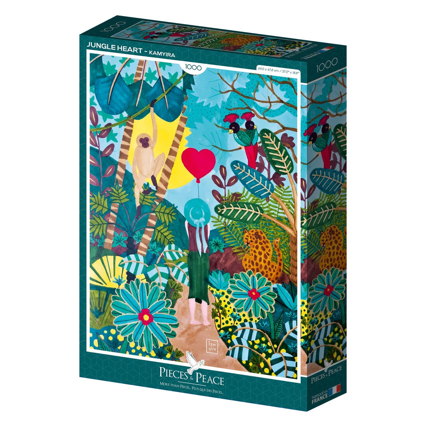 Jungle Heart - Puzzle 1000 pièces #