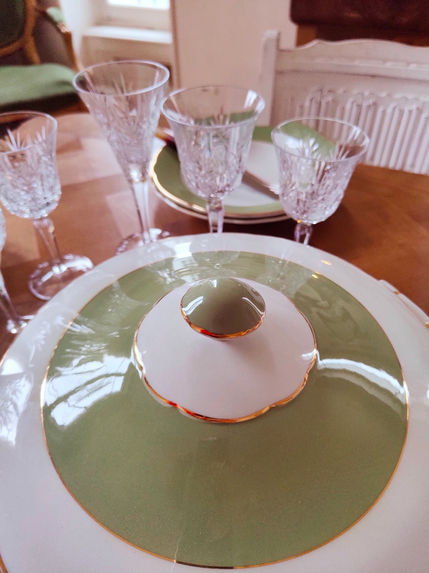 Assiette creuse KG Lunéville modèle Bagatelle