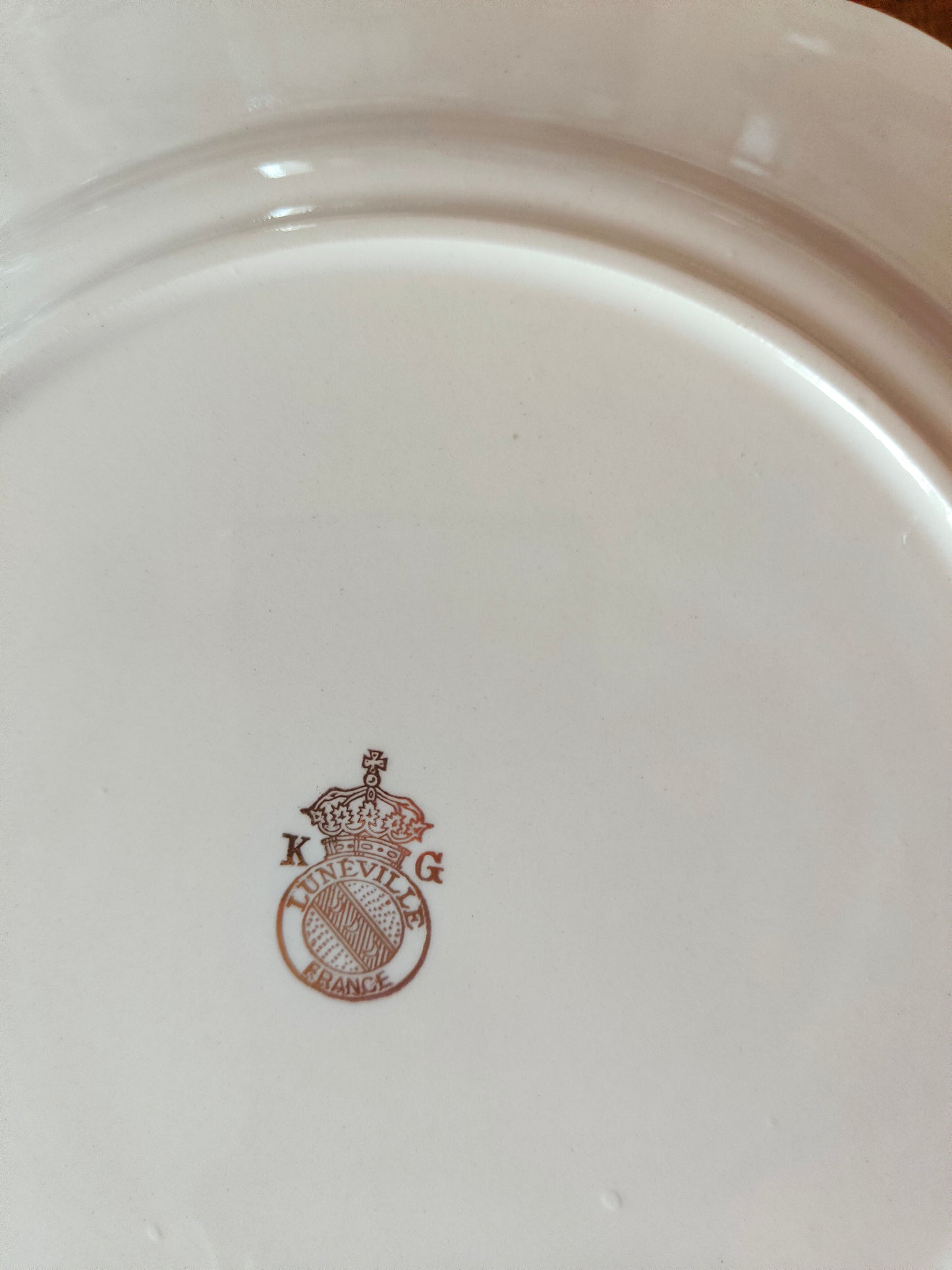 Assiette creuse KG Lunéville modèle Bagatelle