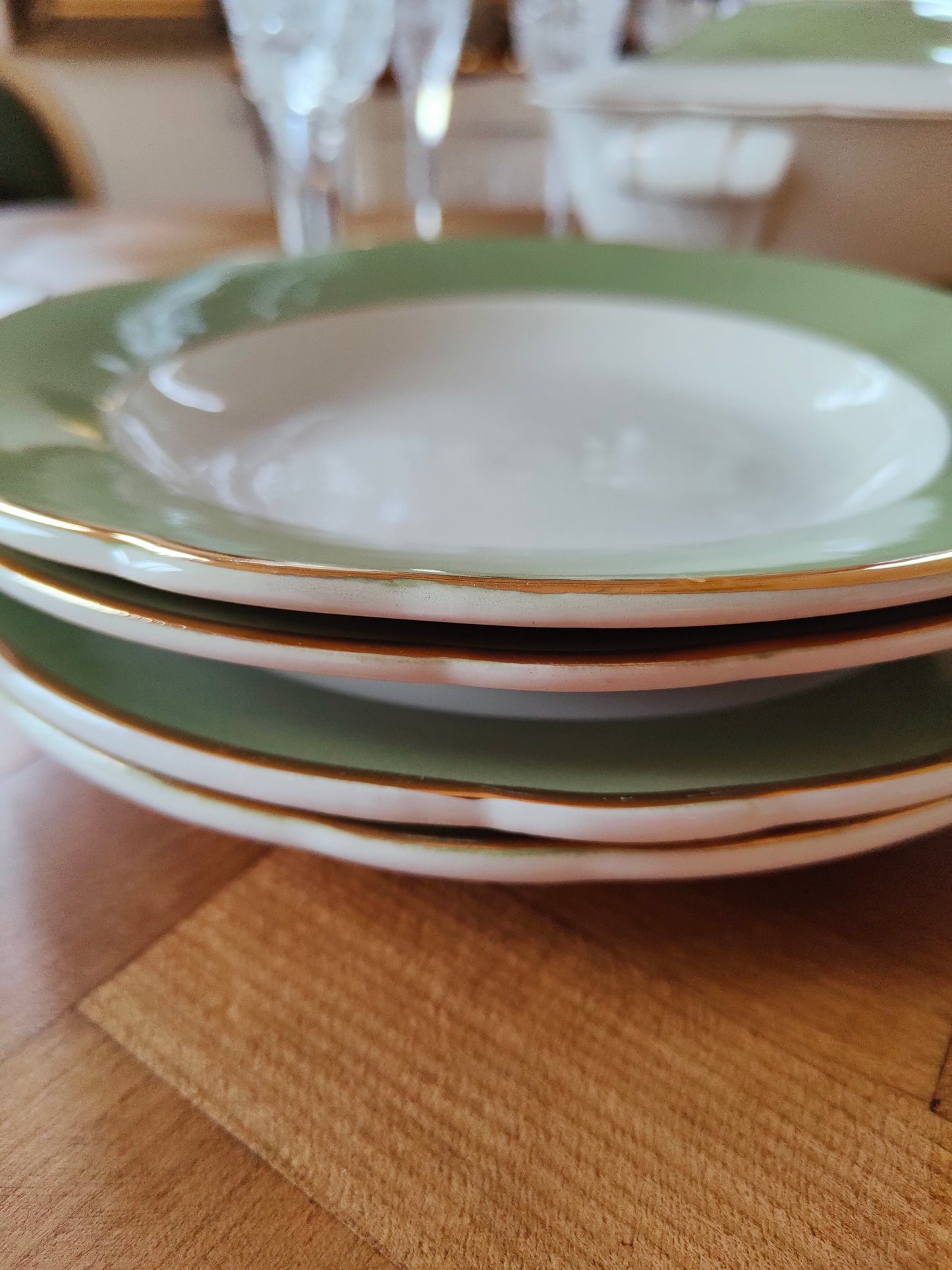 Assiette creuse KG Lunéville modèle Bagatelle