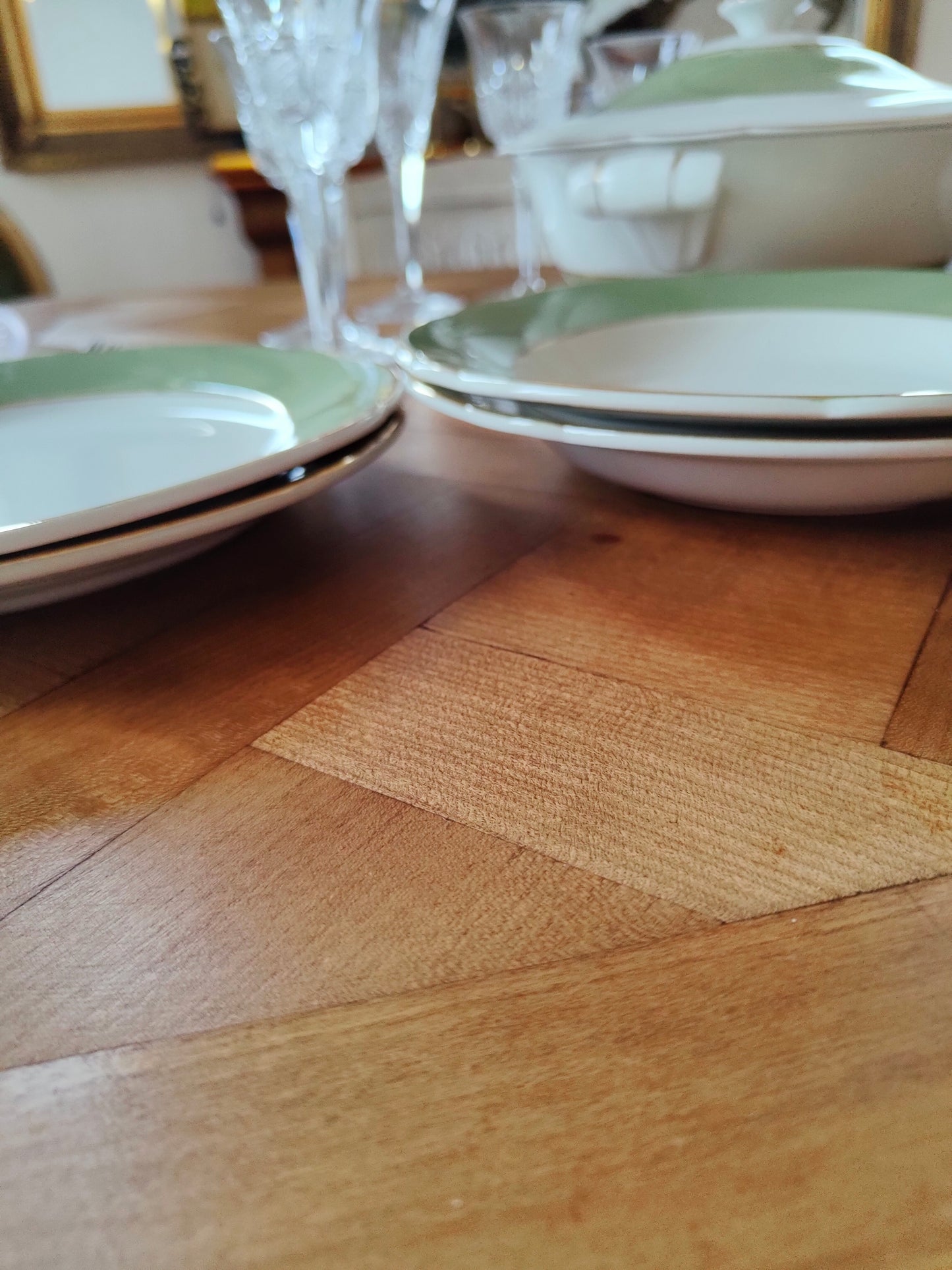 Assiette creuse KG Lunéville modèle Bagatelle