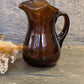 Carafe vintage en verre ambré