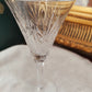 Flûte en cristal taillé