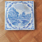 Dessous de plat carreau de faïence St Amand Nord Hamage